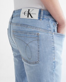 INFINITE FLEX DISTRESSED BODY TAPER JEANS, 028 CHALKY BLUE, hi-res