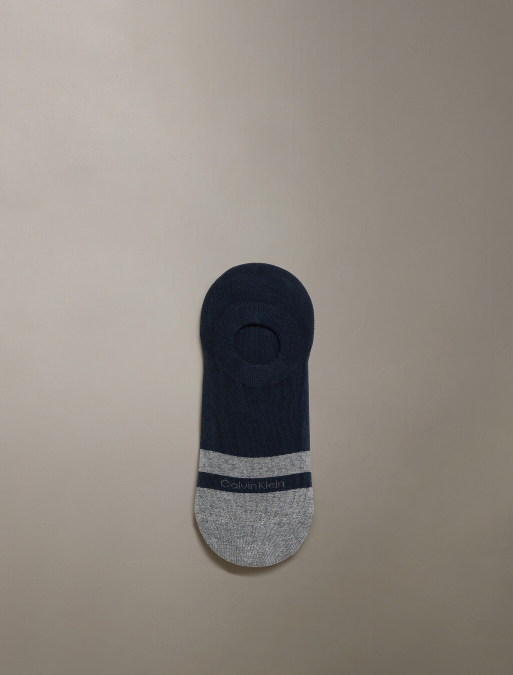 CK Logo Sneaker Liner Sock, NAVY, hi-res