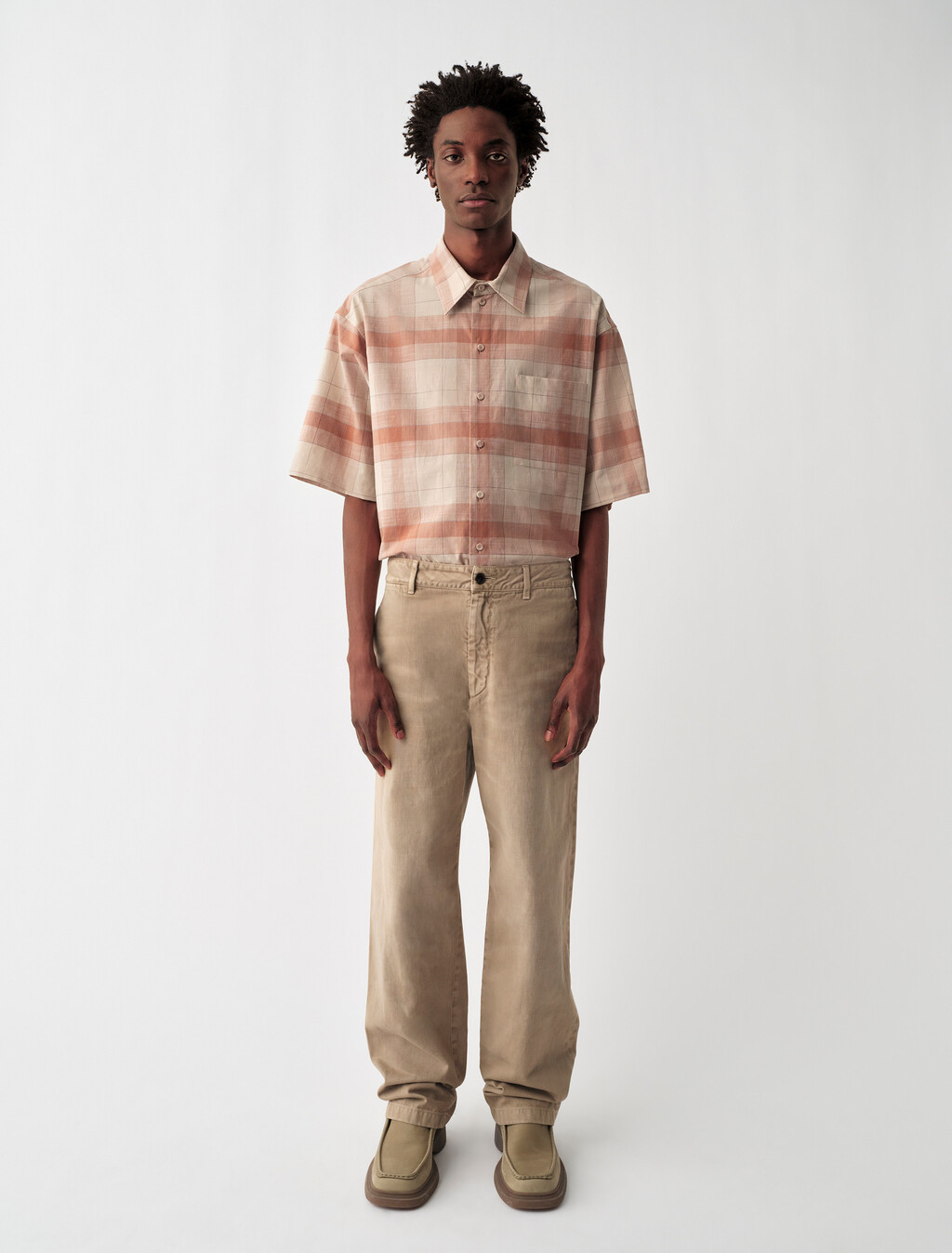 Kit Button-Down Shirt, Sand, hi-res