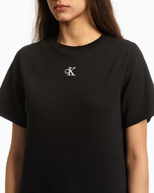 CK RIB KNIT T-SHIRT DRESS, Ck Black, hi-res