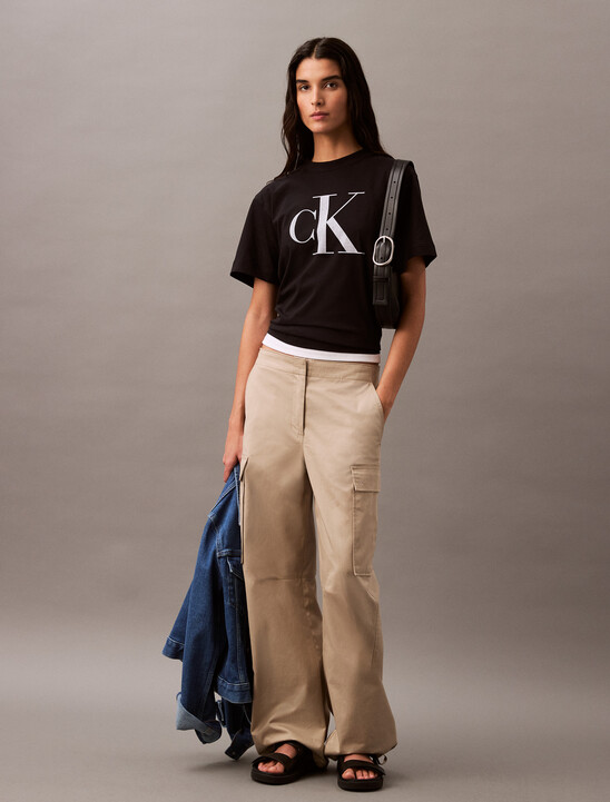 CK Logo Boxy Tee