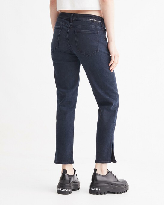 RECONSIDERED ITALIAN DENIM SLIM STRAIGHT ANKLE JEANS