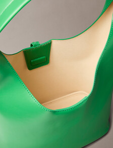 Stone Lock Slouchy Small Shoulder Bag, Emerald Chip, hi-res