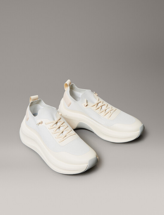 網眼厚底襪套跑步鞋