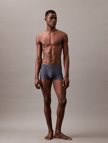 CK Black Print Low Rise Trunk, MESH LOGO_INK, hi-res