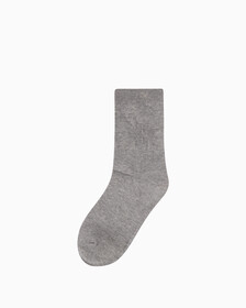 Women's 1 Pack Snowflake Crew Socks, GREY HTR, hi-res