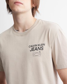 Cotton Back Logo T-Shirt, Plaza Taupe, hi-res