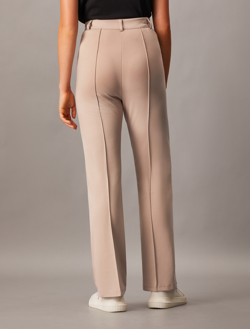 High Rise Flare Milano Pants, Goat, hi-res