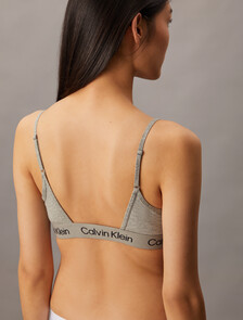 Reconsidered Cotton Lightly Lined Bralette, B10 Grey Heather, hi-res