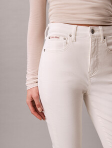 High Rise Flared Jeans, CHALK WHITE, hi-res