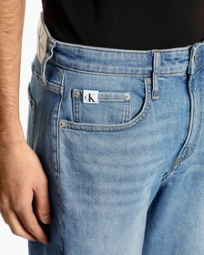 90S STRAIGHT DENIM SHORTS, Light Blue, hi-res