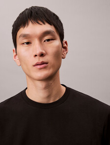 純色 Liquid Touch 液感圓領 T 恤, Black, hi-res