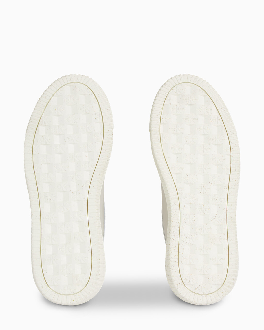 Faux Leather Trainers, Eggshell/Travertine, hi-res