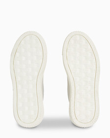 Faux Leather Trainers, Eggshell/Travertine, hi-res