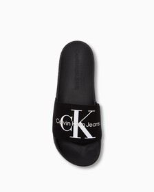 Monogram Cotton 拖鞋, Black, hi-res
