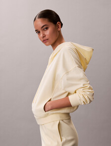 標誌棉質針織連帽外套, Pear Sorbet, hi-res