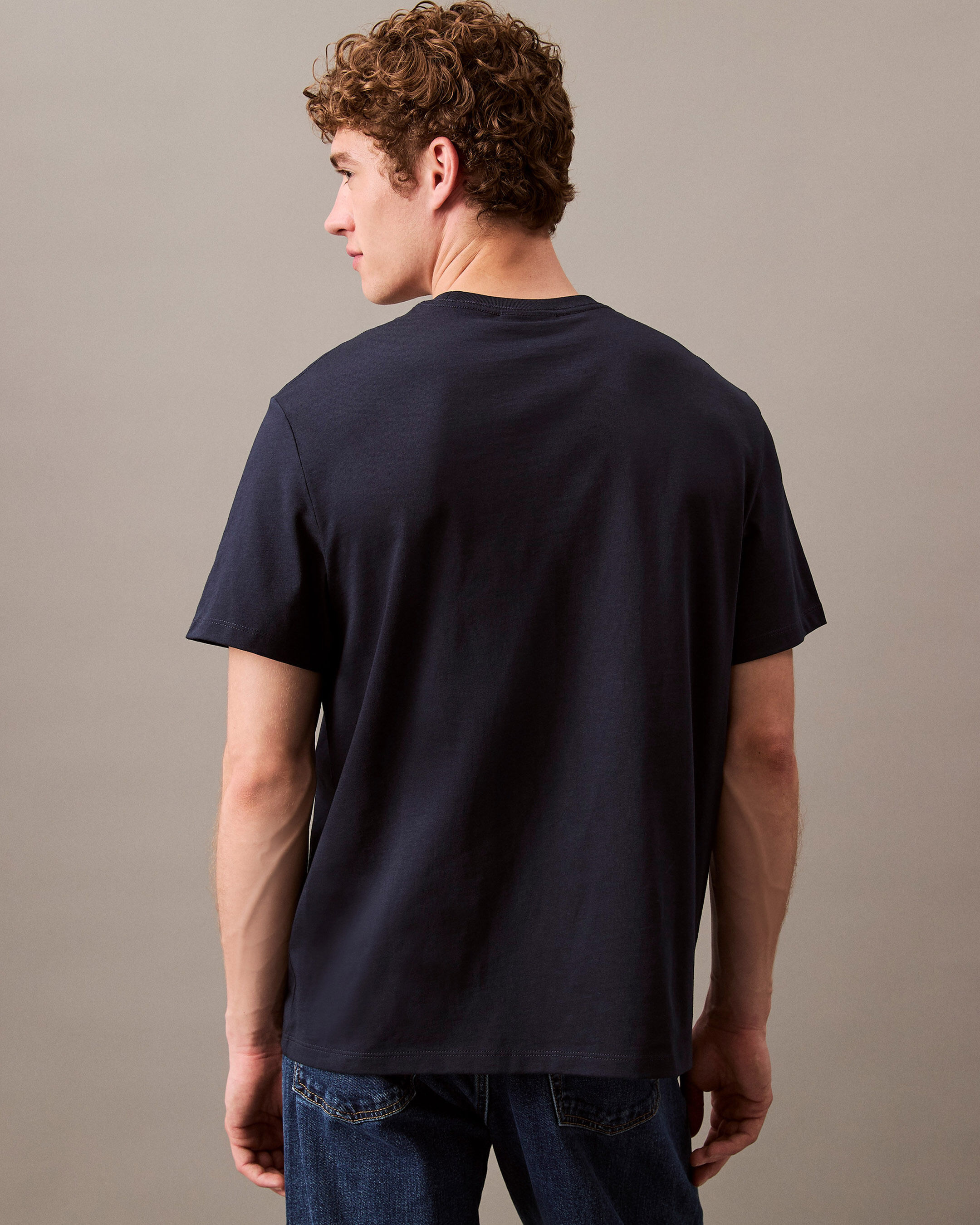 ★カズハ★ ★Straight Fit Monogram Logo T-Shirt Saka Short Sleeve Crew Neck Ramskull T-Shirt Washed Black