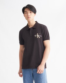 ACHIVAL NEUTRALS POLO 裇, CK BLACK, hi-res
