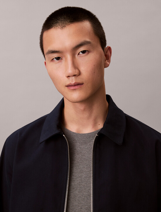 Cotton Dobby Blouson Jacket