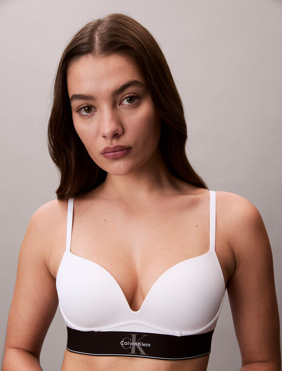 CK Graphic Push Up Plunge Bra