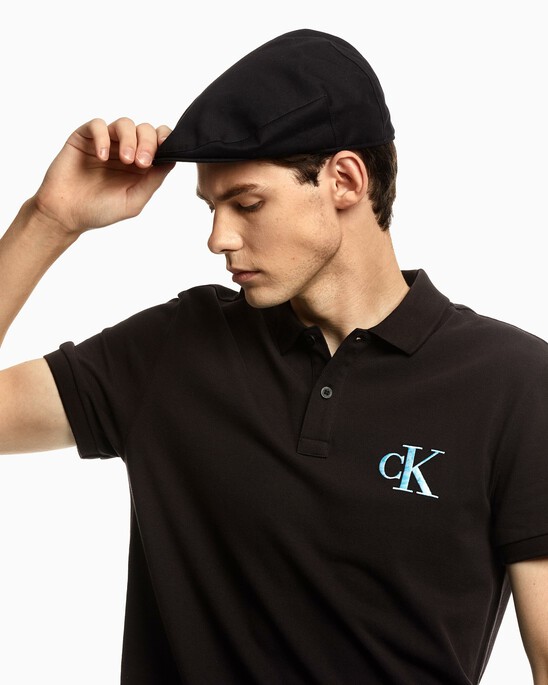 EMBROIDERED CK BERET