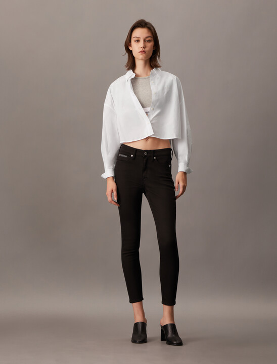 Cropped Stripe Shirt