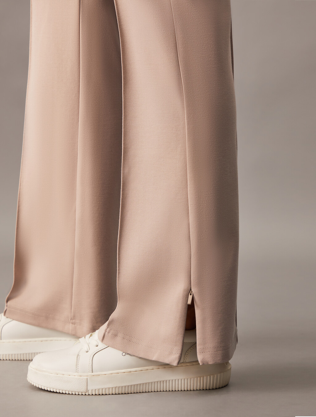 High Rise Flare Milano Pants, Goat, hi-res