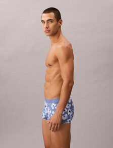 Low Rise Trunks - CK Black, BUTTERCUP FLORAL BLUE TULIP, hi-res