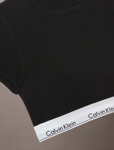 Icon Cotton 無鋼圈 T 裇胸圍, Black, hi-res