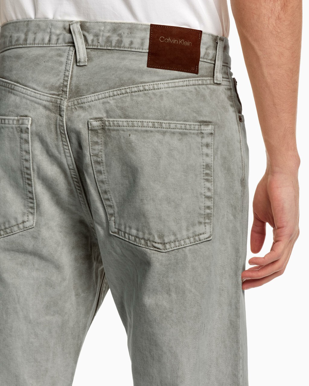 Standards Unbleached Marble Dye Straight Leg Jeans, UNBLEACHED MARB, hi-res
