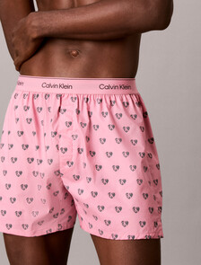 Cotton Poplin Traditional Boxers, 21686 Be Mine CK+Calm Pink, hi-res
