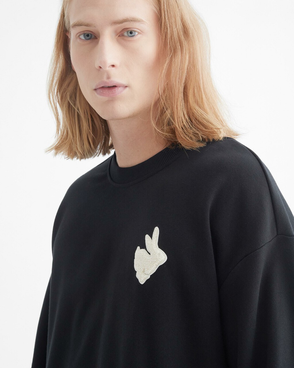 YEAR OF THE RABBIT RELAXED FIT SWEATSHIRT, CK BLACK, hi-res