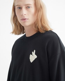 YEAR OF THE RABBIT RELAXED FIT SWEATSHIRT, CK BLACK, hi-res