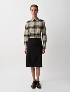 Luna鉛筆半身裙, Black, hi-res