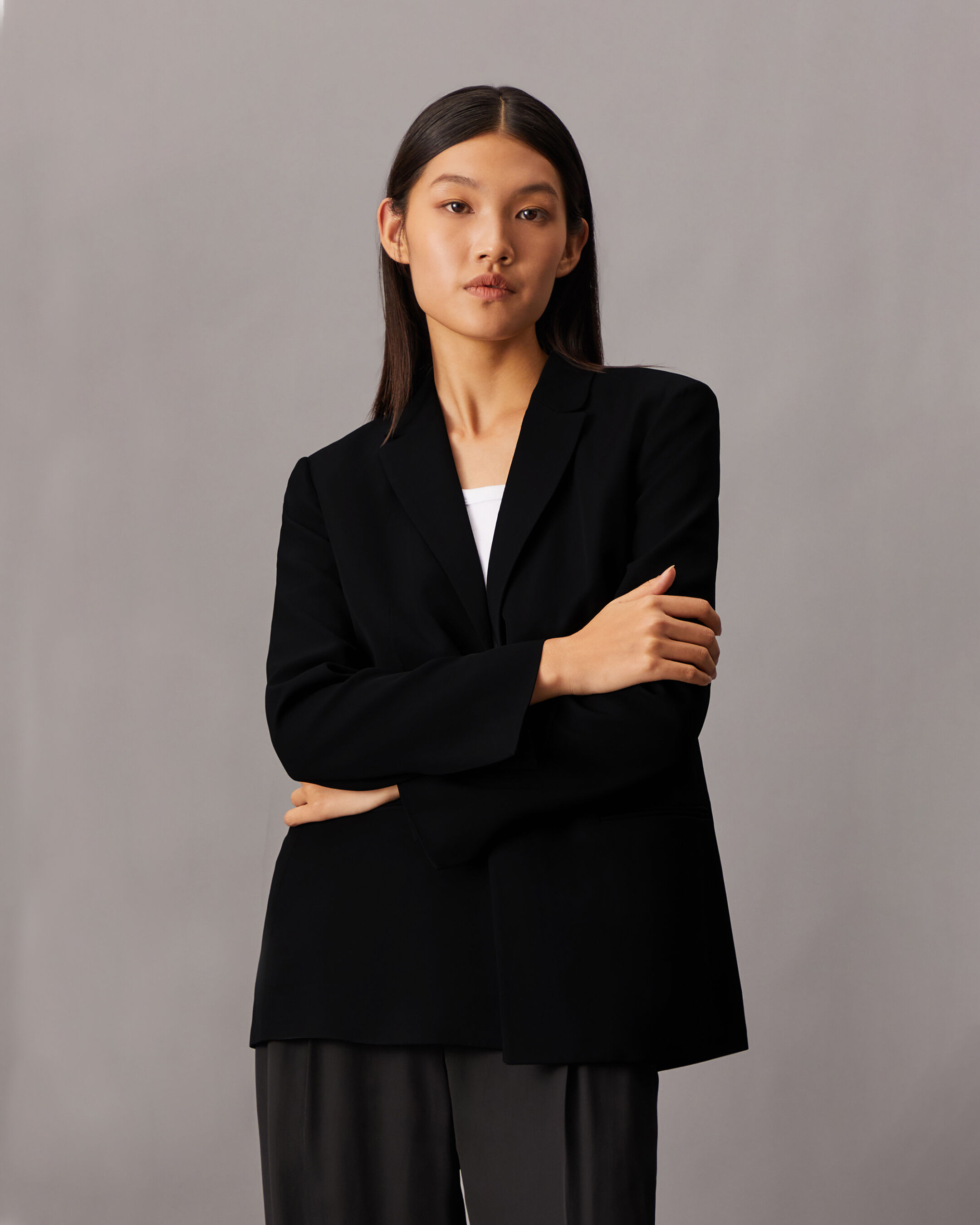 Viscose blazer top