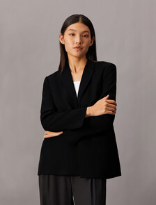 Hero Viscose Twill Slim Blazer, Black, hi-res