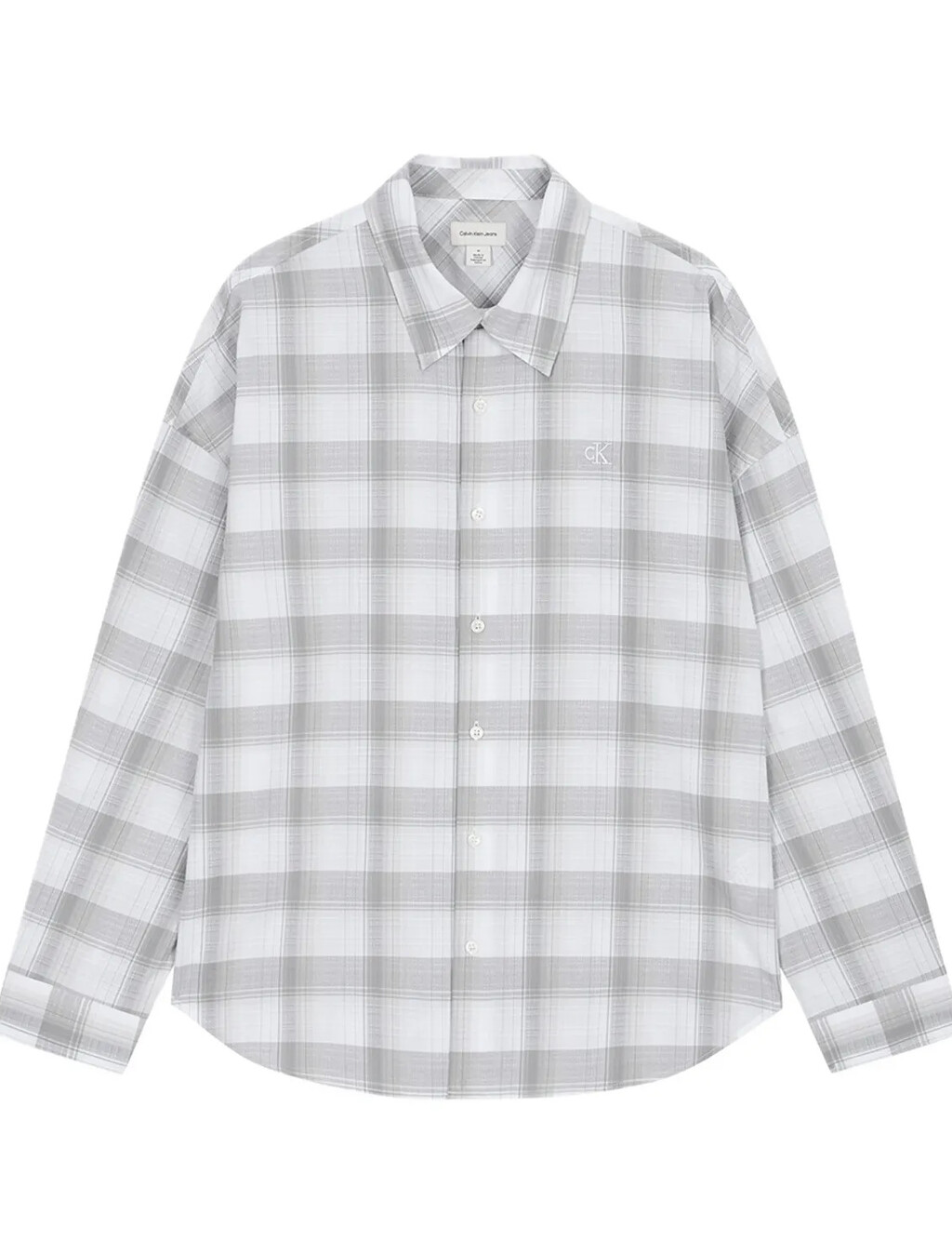 Relaxed Cotton Shirt, Brilliant White, hi-res