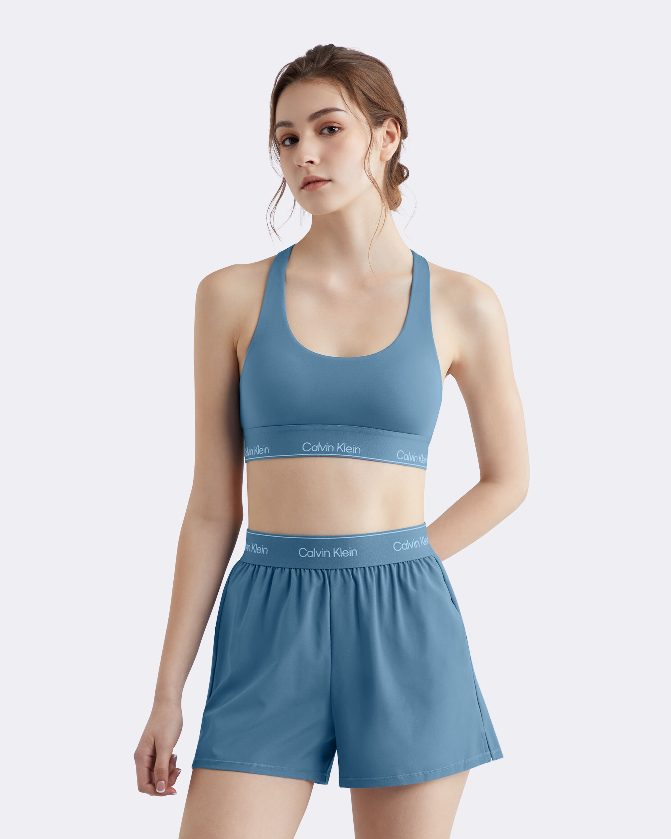 Calvin klein sports bra and shorts clearance