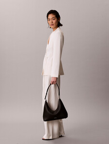 圓形顆粒珠寶鏈流浪包, Black, hi-res