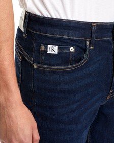 INFINITE FLEX BODY 緊身牛仔褲, Dark Blue Dstr Tonal Logo, hi-res