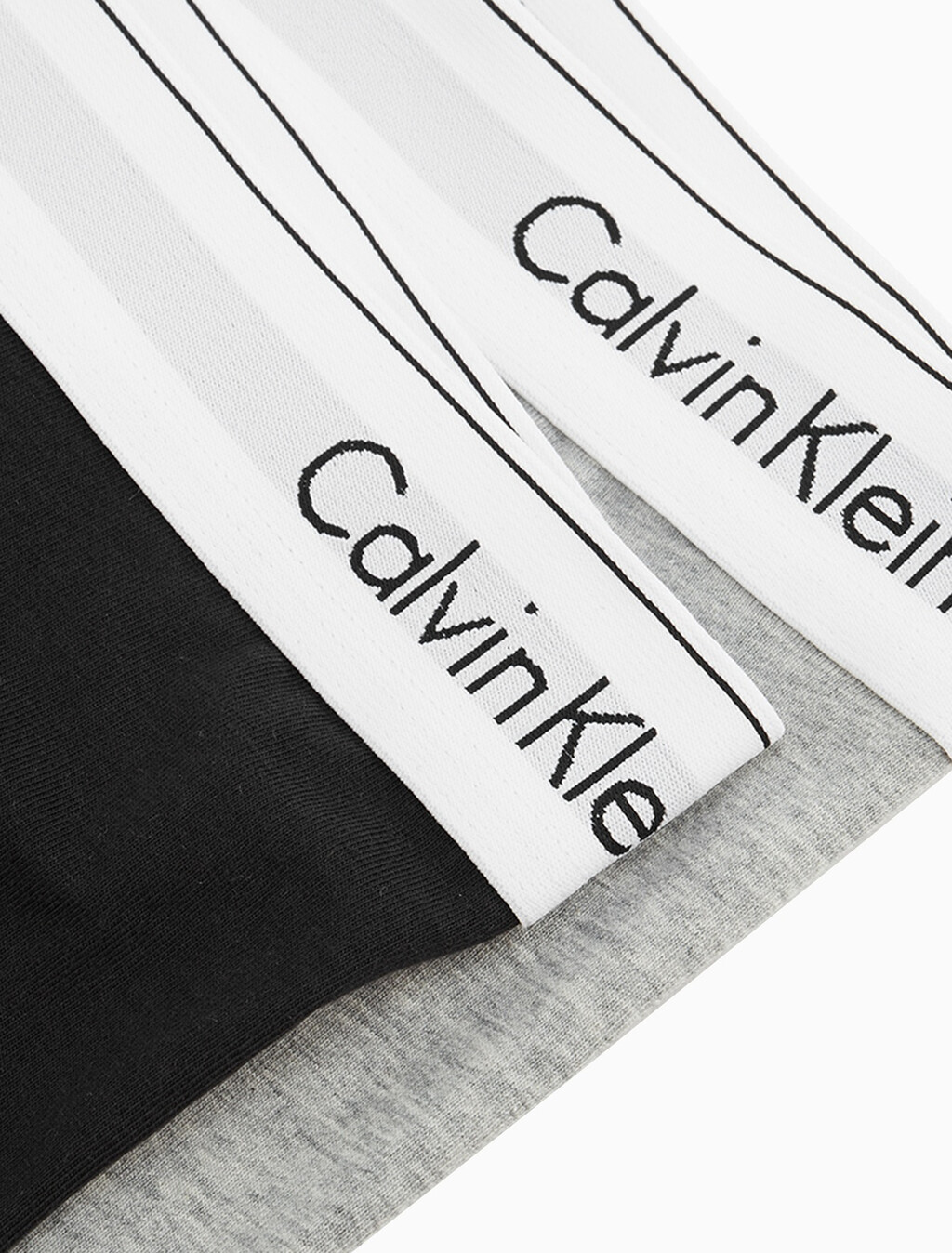 Icon Cotton 貼身短版四角褲（2 件組）, Grey Heather/Black, hi-res