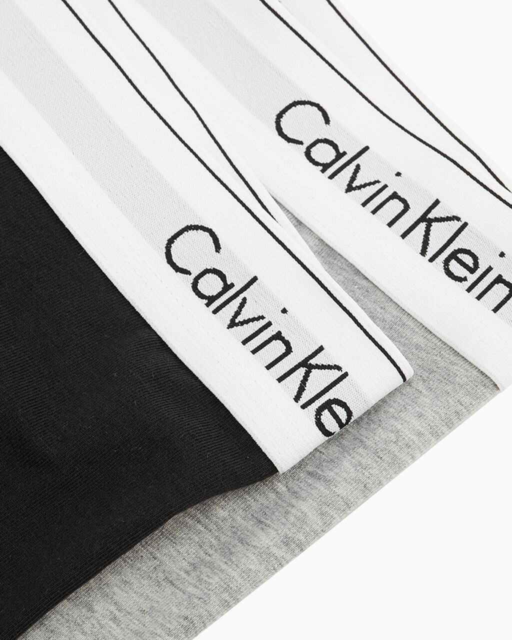 MODERN COTTON 貼身短版四角褲（2 件組）, Grey Heather/Black, hi-res