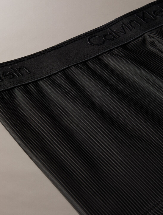 CK Black 透視羅紋平口內褲