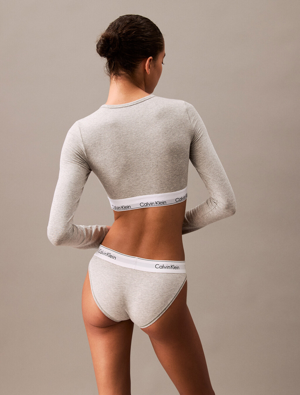 Icon Cotton 薄墊 T 裇無鋼圈胸圍, Grey Heather, hi-res