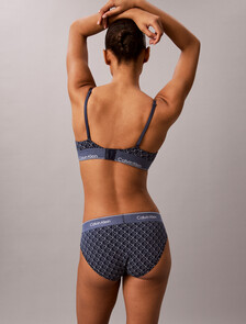 Limited Edition Triangle Bra - Icon Cotton Modal, Denim Emblem Pageant Blue, hi-res