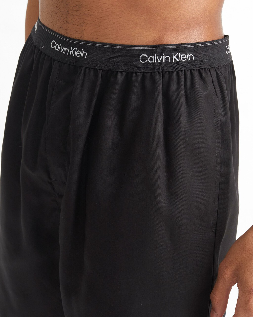 TENCEL LOUNGE SHORTS, Black, hi-res