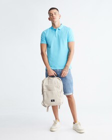夏季標誌衣領 Polo 衫, Blue Tide, hi-res