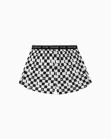 CK One 平織四角褲, Block Logo Print+Black, hi-res