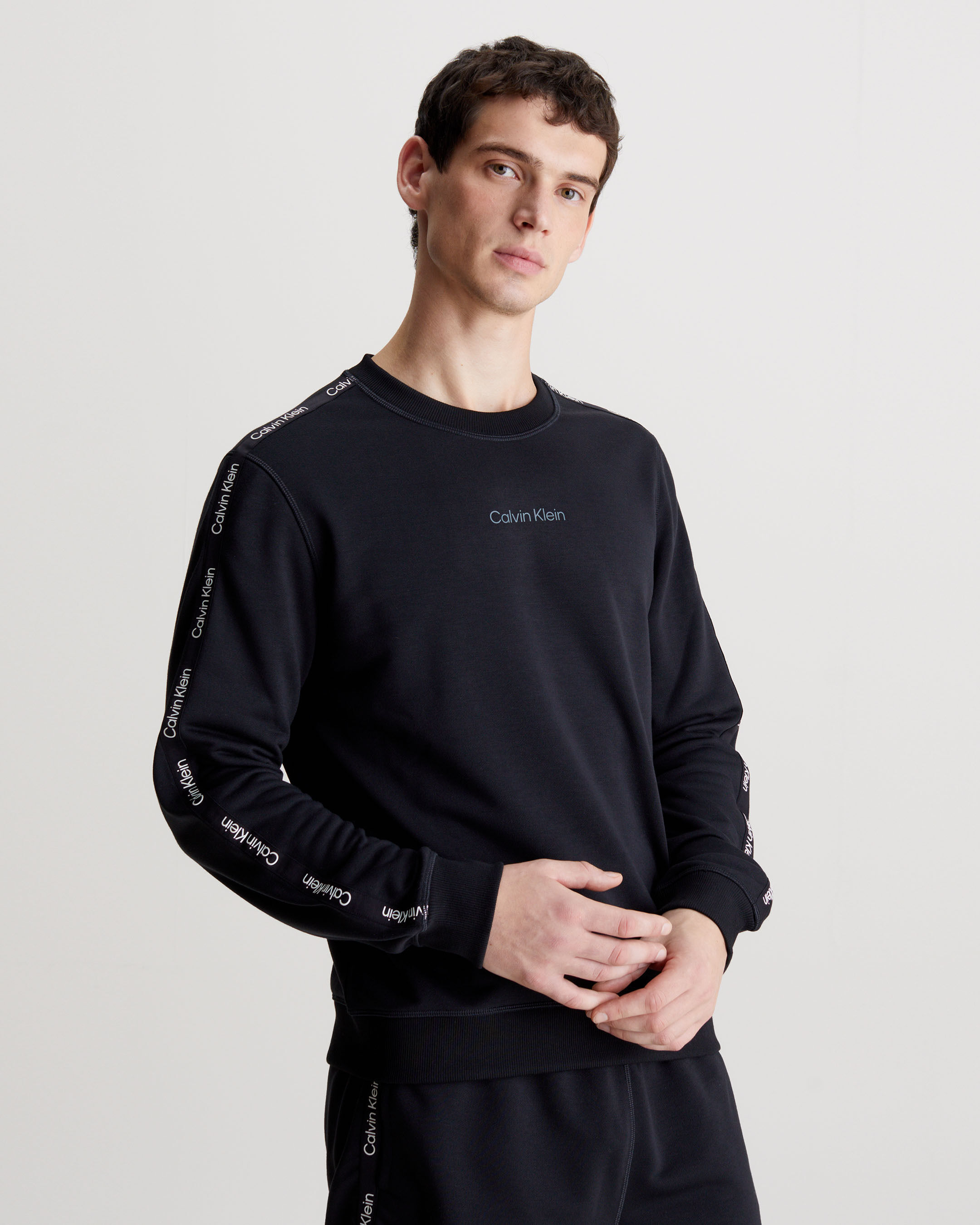 French Terry Sweatshirt black Calvin Klein Hong Kong