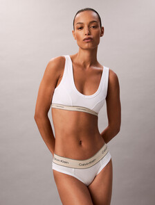 Bralette - Heritage Cotton, White, hi-res